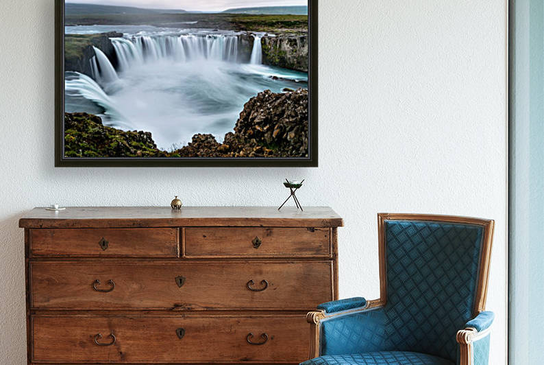 Godafoss Iceland. Reproduction
