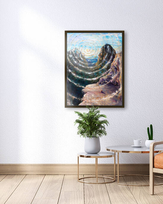 Session with Brahman April 2021 60x80cm by Marina Kaverinskih