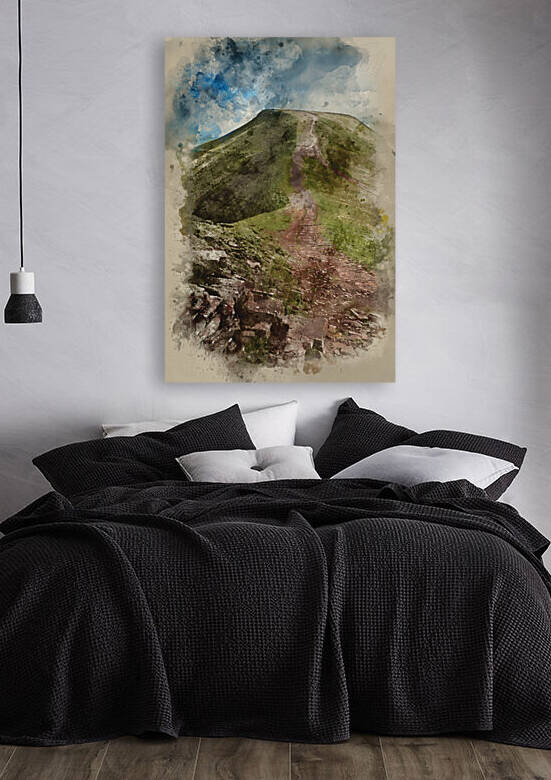 Beautiful landscape of Brecon Beacons National Park with moody s by Matthew Gibson