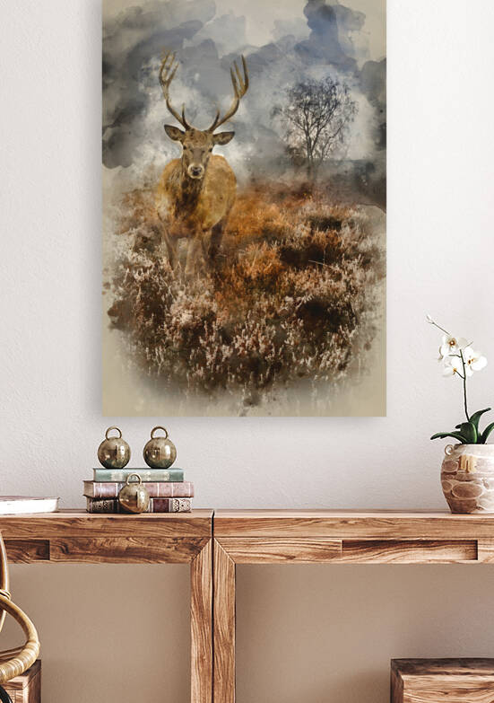Watercolor painting of Black rhinoceros diceros bicornis michael by Matthew Gibson