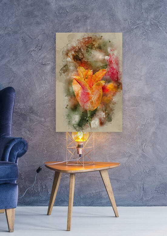 Watercolour painting of Stunning vibrant shallow depth of field  by Matthew Gibson