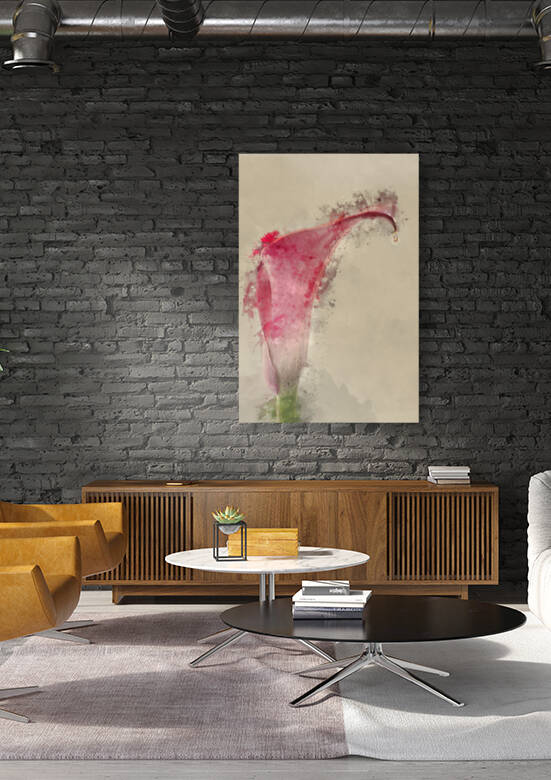 Watercolour painting of Beautiful image of colorful vibrant call by Matthew Gibson