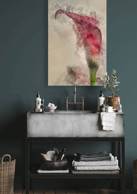 Watercolor painting of Beautiful macro close up image of colorfu by Matthew Gibson