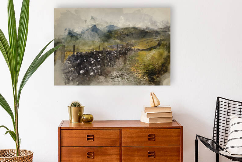 Watercolor painting of Beautiful vibrant orange apricot twist er by Matthew Gibson