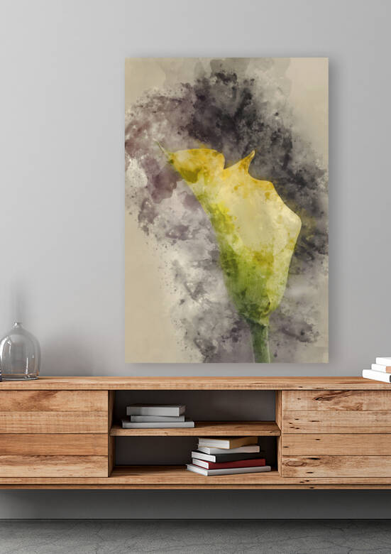 Digital watercolor painting of Beautiful close up image of color by Matthew Gibson