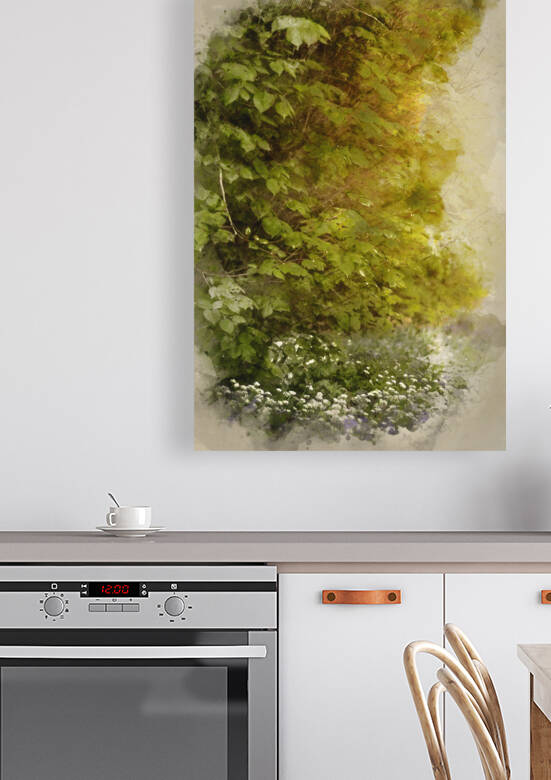 Digital watercolor painting of Stunning conceptual fresh Spring  by Matthew Gibson