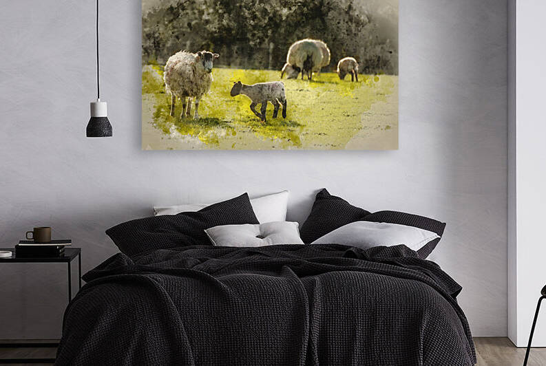 Digital watercolor painting of Beautiful landscape image of newb by Matthew Gibson