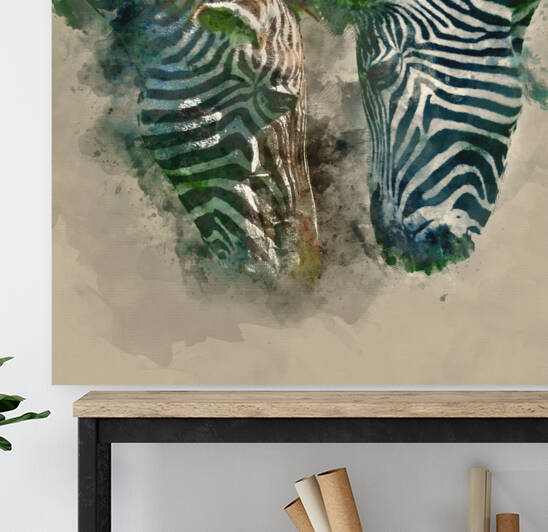 Digital watercolor painting of Beautiful vibrant intimate close  by Matthew Gibson