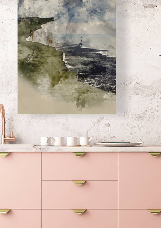 Digital watercolour painting of Stunning landscape image of Beac by Matthew Gibson