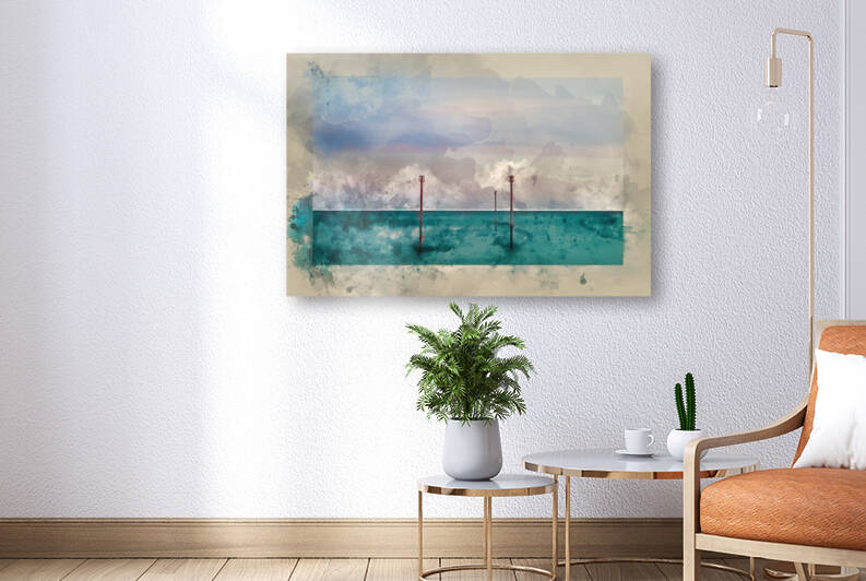 Digital watercolour painting of Stunning vibrant conceptual imag by Matthew Gibson