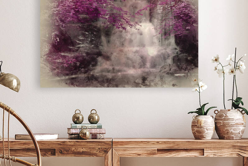 Digital watercolour painting of Beautiful alternate colored surr by Matthew Gibson