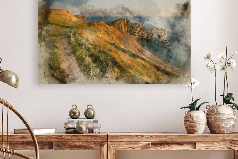 Digital watercolour painting of Beautiful alternate colored surr by Matthew Gibson