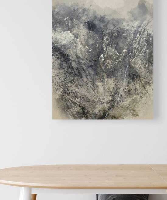 Digital watercolor painting of Stunning dramatic landscape image by Matthew Gibson