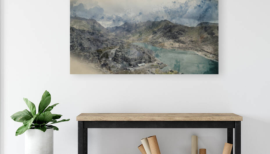 Digital watercolor painting of Beautiful landscape image of Dino by Matthew Gibson