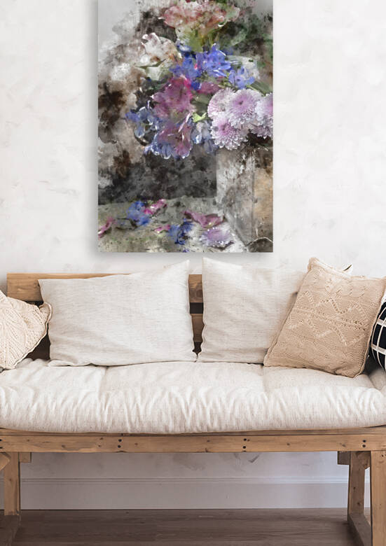 Digital watercolour painting of Romantic vintage retro look appl by Matthew Gibson