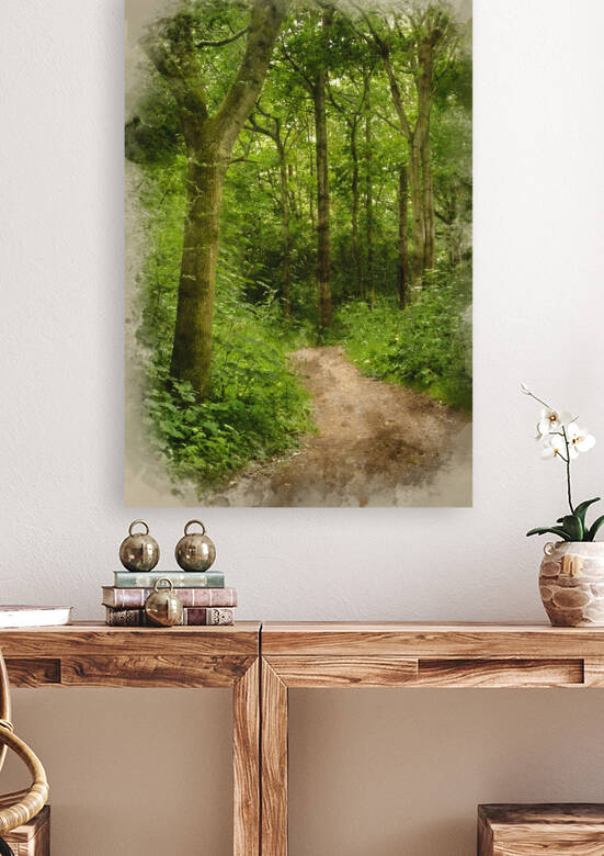 Digital watercolor painting of Beautiful landscape image of foot by Matthew Gibson