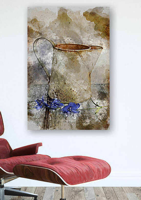 Digital watercolor painting of Romantic vintage retro look appli by Matthew Gibson