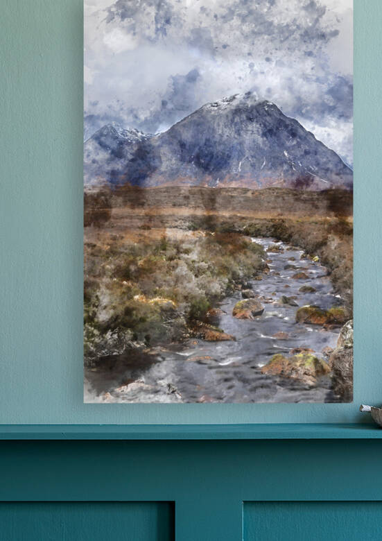 Digital watercolor image of Stunning majestic landscape image of by Matthew Gibson