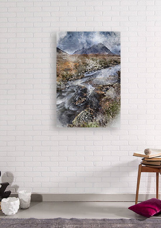 Digital watercolor image of Stunning majestic landscape image of by Matthew Gibson