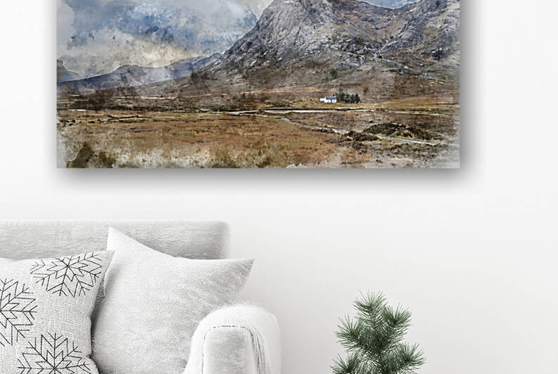 Majestic landscape image view down Glencoe Valley in Scottish Hi by Matthew Gibson