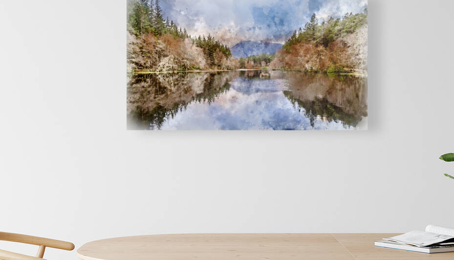 Stunning landscape image of Glencoe Lochan with Pap of Glencoe i by Matthew Gibson