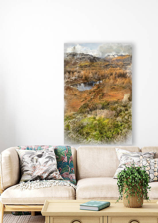Majestic Winter landscape image view from Holme Fell in Lake Dis by Matthew Gibson