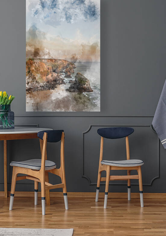 Digital watercolour painting of Beautiful landscape image during by Matthew Gibson