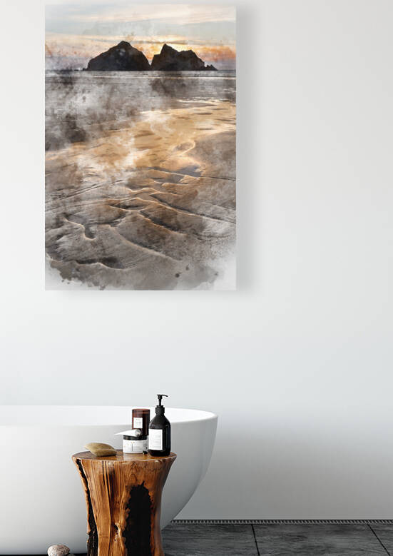 Digital watercolour painting of Absolutely beautiful landscape i by Matthew Gibson