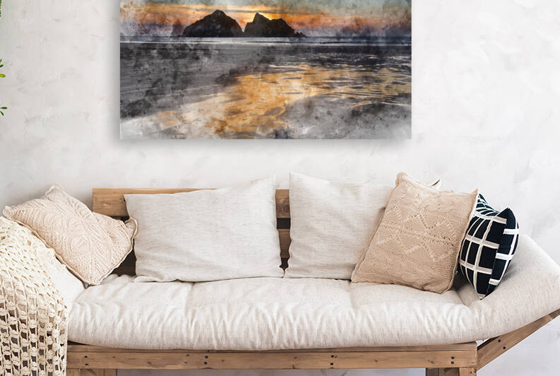 Digital watercolour painting of Absolutely beautiful landscape i by Matthew Gibson