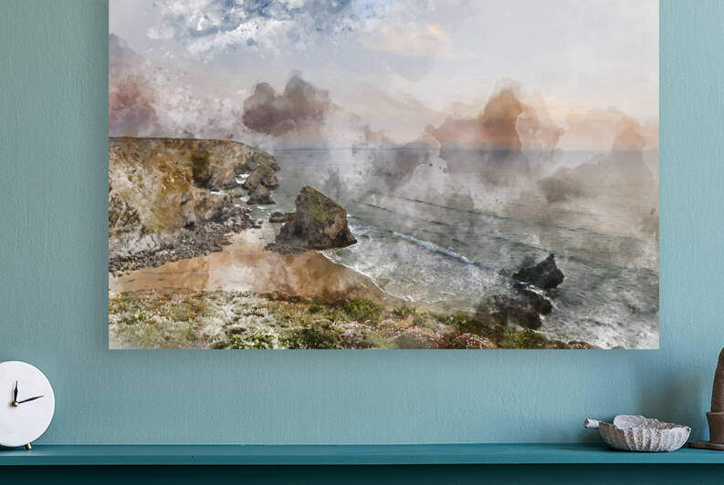 Digital watercolour painting of Beautiful landscape image during by Matthew Gibson