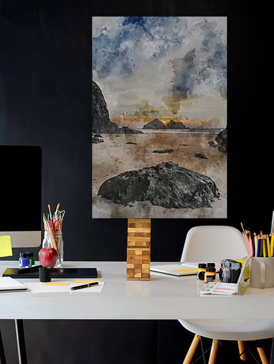 Digital watercolour painting of Absolutely beautiful landscape i by Matthew Gibson