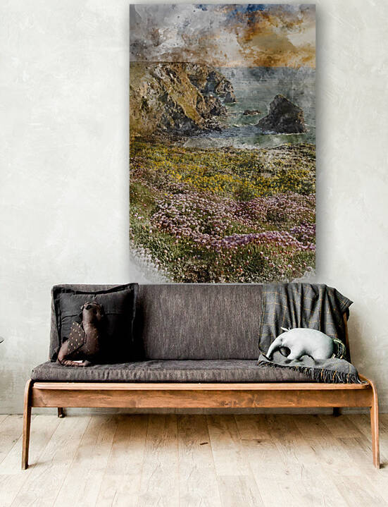 Digital watercolour painting of Beautiful landscape image during by Matthew Gibson