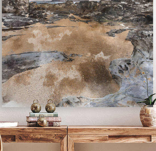 Digital watercolour painting of Beautiful and unusual landscape  by Matthew Gibson