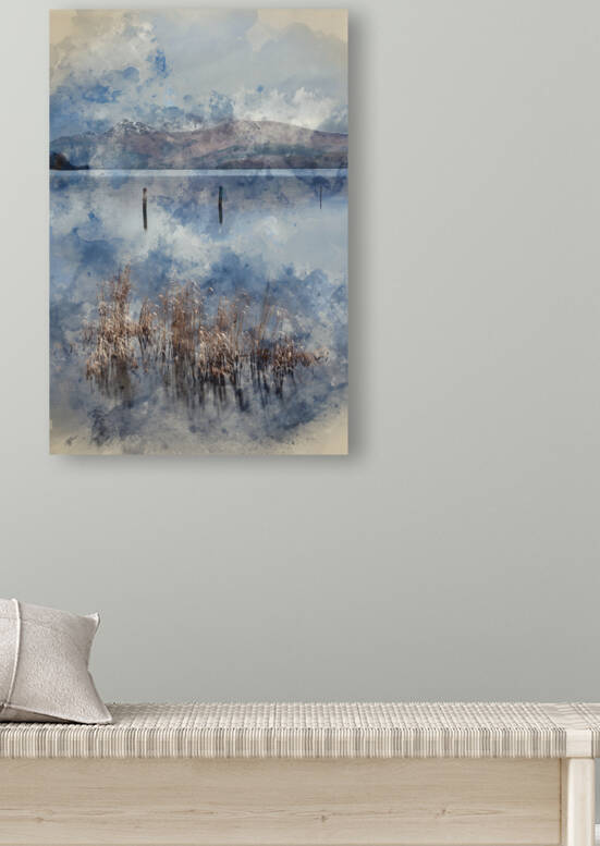 Digital watercolour painting of Beautiful landscape image of Loc by Matthew Gibson