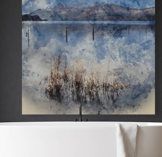 Digital watercolour painting of Beautiful landscape image of Loc by Matthew Gibson