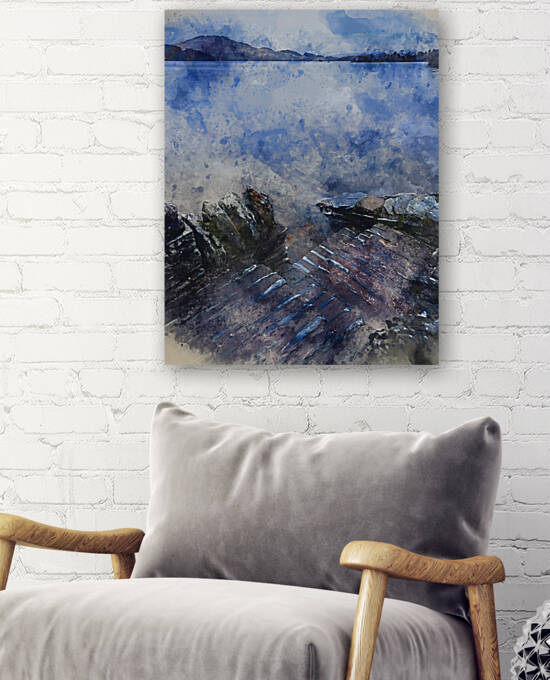Digital watercolour painting of Beautiful landscape image of Loc by Matthew Gibson