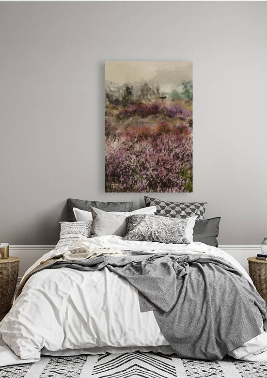 Digital watercolour painting of Beautiful landscape image of lat by Matthew Gibson