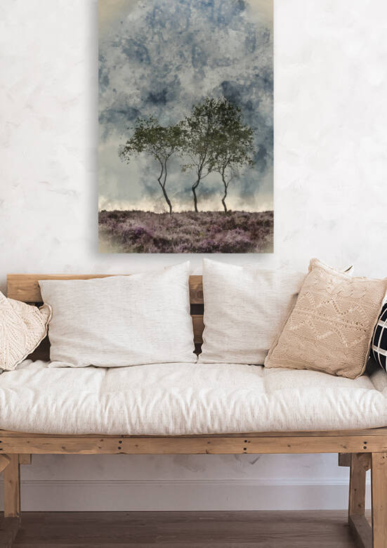Gorgeous landscape image of late Summer vibrant heather at Surpr by Matthew Gibson