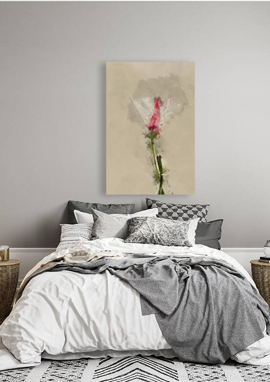 Digital watercolor painting of Beautiful Spring image of Tulipa  by Matthew Gibson