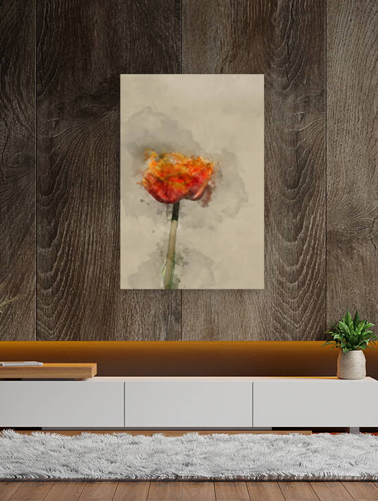 Digital watercolor painting of Beautiful Spring image of Tulipa  by Matthew Gibson