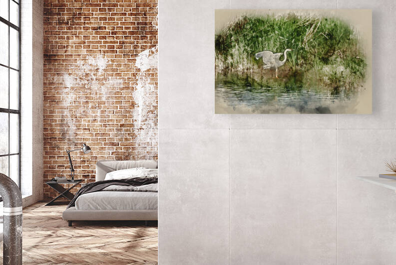 Digitally created watercolour painting of Lovely image of beauti by Matthew Gibson