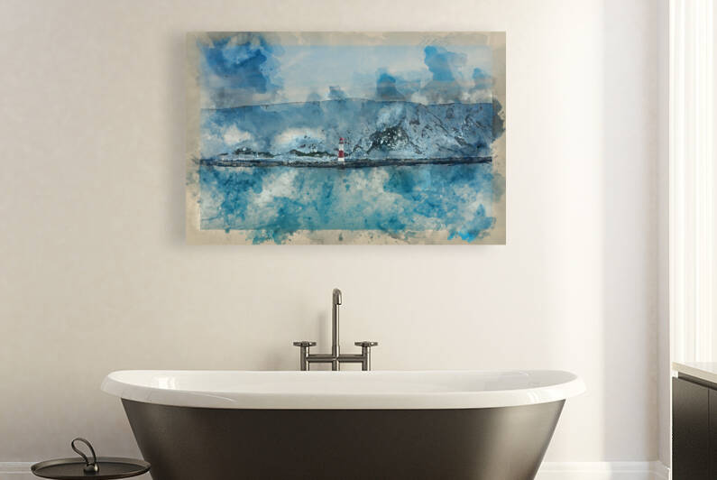 Digitally created watercolour painting of Epic vibrant Summer da by Matthew Gibson