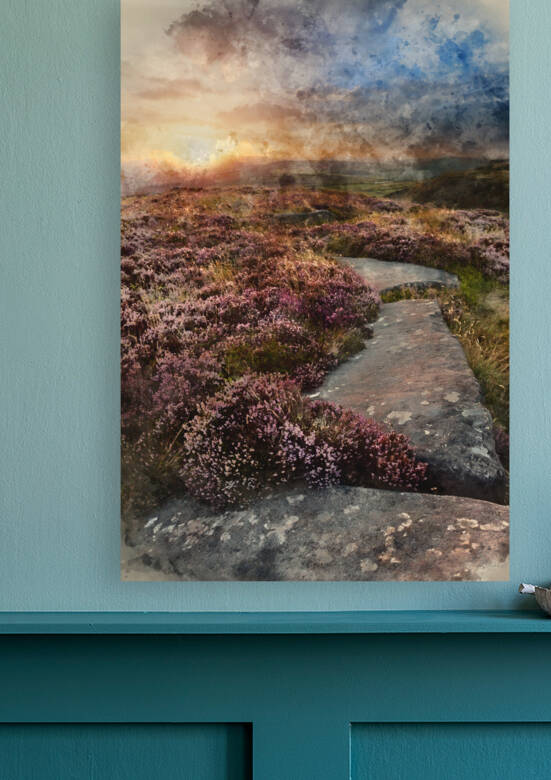 Absolutely beautiful sunset landscape image looking from Higger  by Matthew Gibson