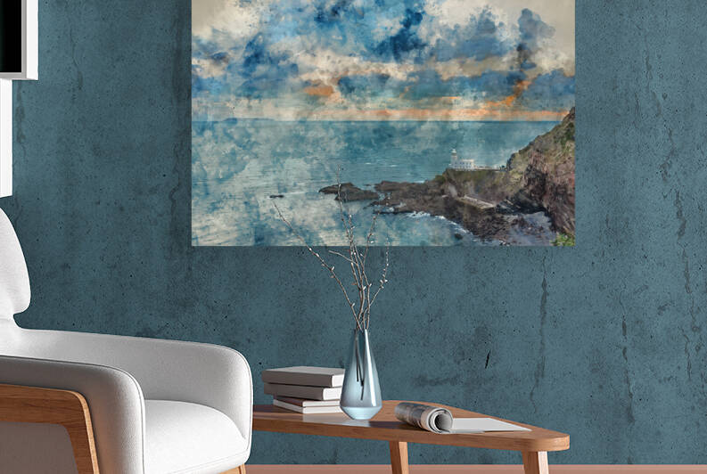 Lovely sunrise landscape image of Devon coastline in England wit by Matthew Gibson
