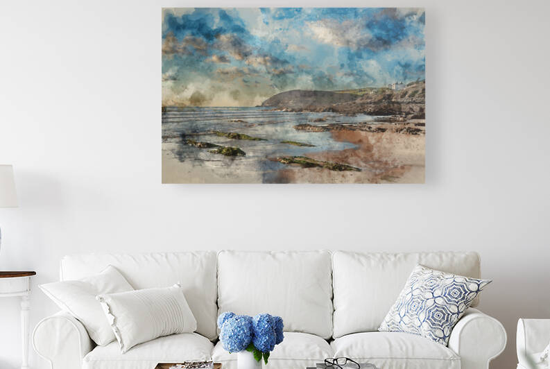 Stunning landscape image of Croyde beach in Devon during late Su by Matthew Gibson
