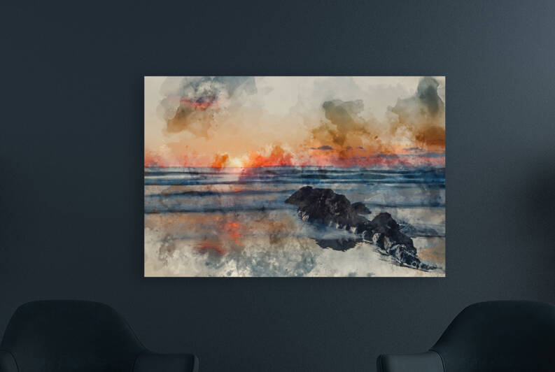 Stunning landscape image of Croyde beach in Devon during late Su by Matthew Gibson