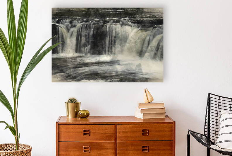 Digital watercolour painting of Beautiful dramatic landscape ima by Matthew Gibson