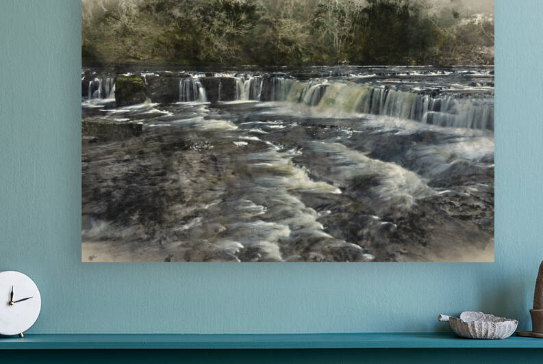 Digital watercolour painting of Beautiful dramatic landscape ima by Matthew Gibson