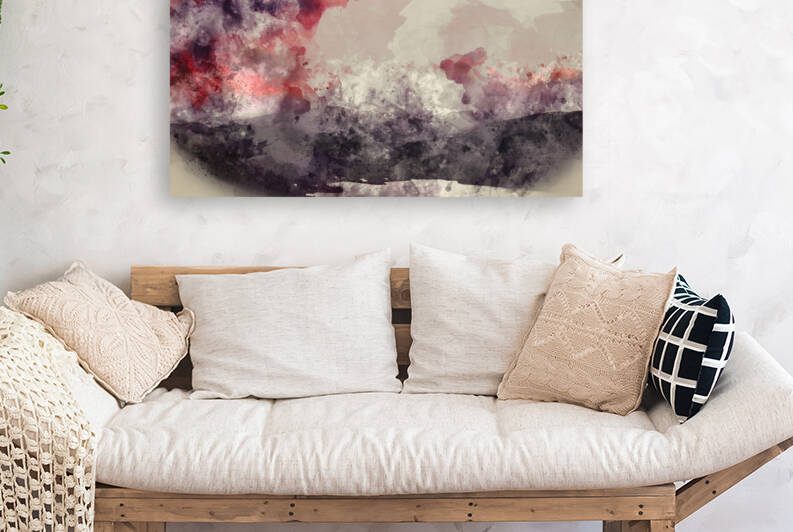 Digital watercolour painting of Absolutely wonderful landscape i by Matthew Gibson