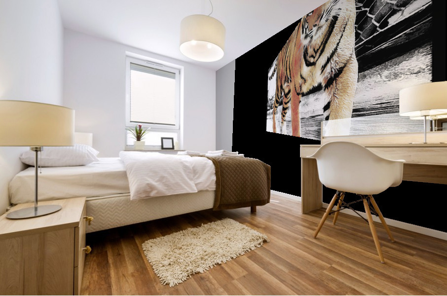 Tiger look Mural print